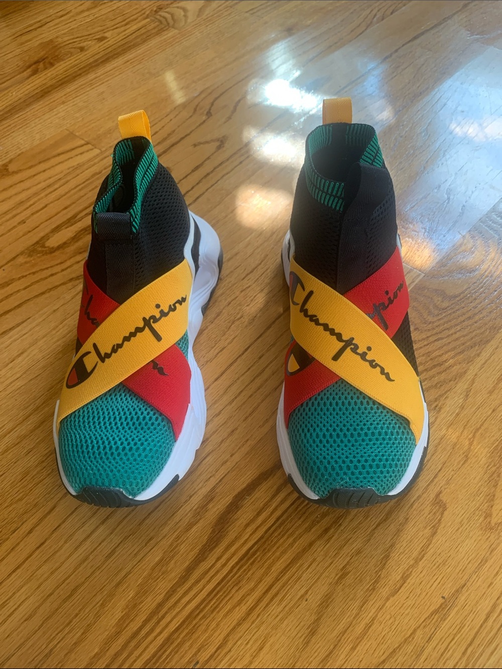 Champion Slip-On Sneakers Green Red & Yellow